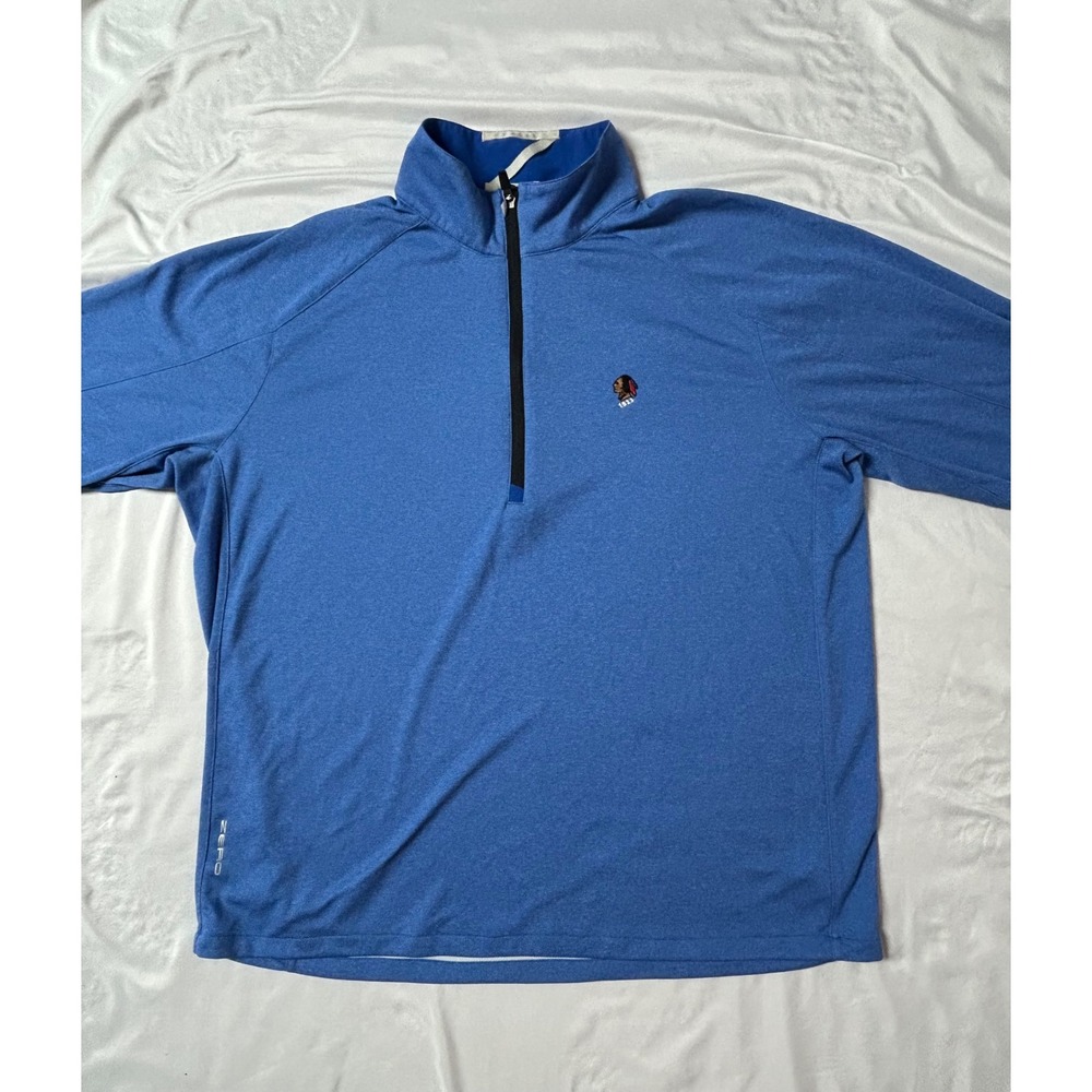 Zero Restriction Mens Blue 1/4 Zip Golf Pullover Sunnehanna County Club Large - Picture 9 of 16